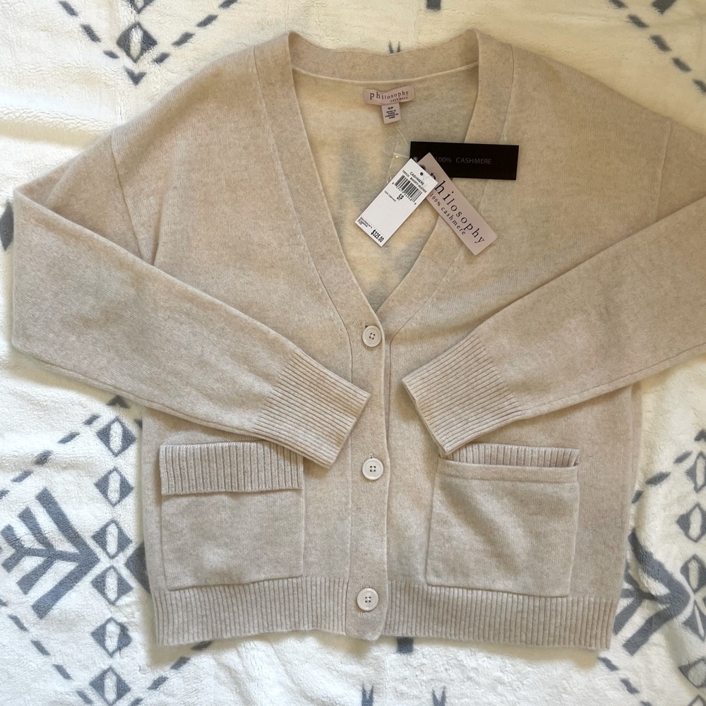 Beautiful Philosophy Cashmere Cardigan 
NEW WITH TAGS